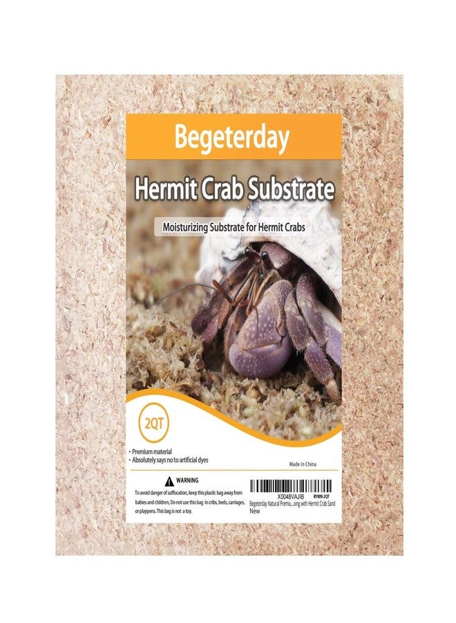 Begeterday Natural Premium Sphagnum Moss Fiber Substrate for Hermit Crab, Ideal Accessories for Hermit Crab Tanks, Great for Mixing with Hermit Crab Sand - Image 1